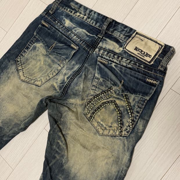 studded point Buckaroo denim pants