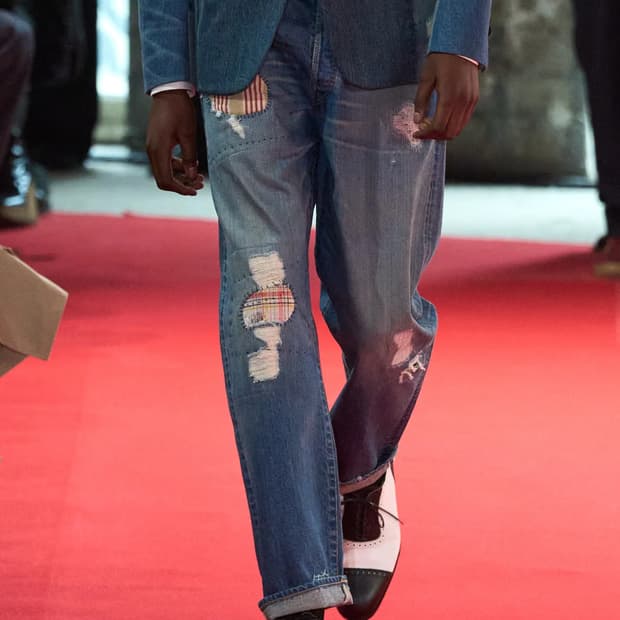 준야 와타나베 리바이스 25ss 패치 데님