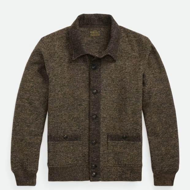 더블알엘 rrl 자카드 가디건 스웨터 재킷 L