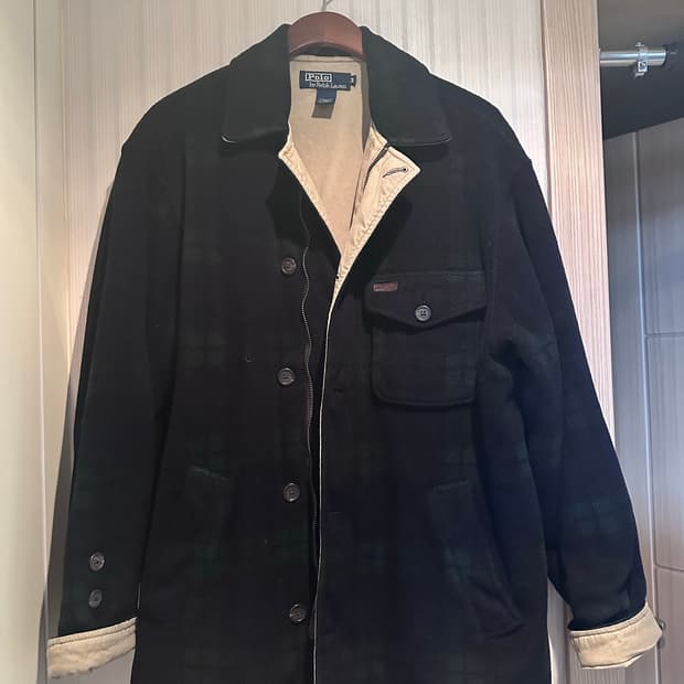 폴로 polo 블랙와치 usa 자켓