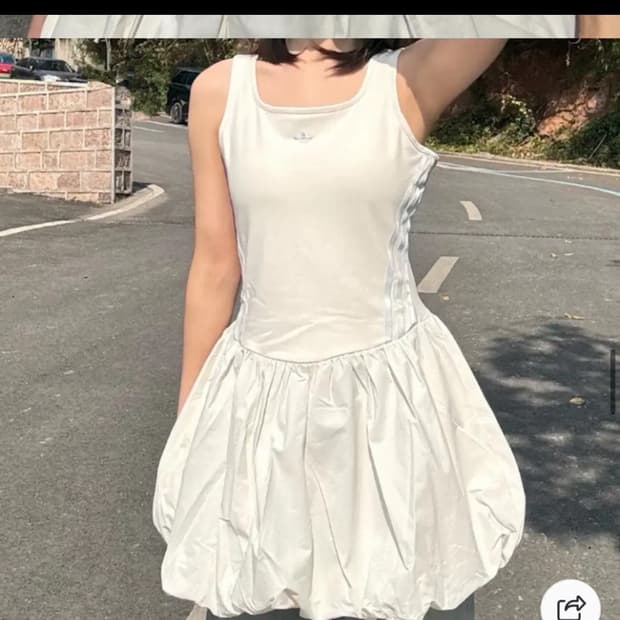 아디다스 벌룬원피스