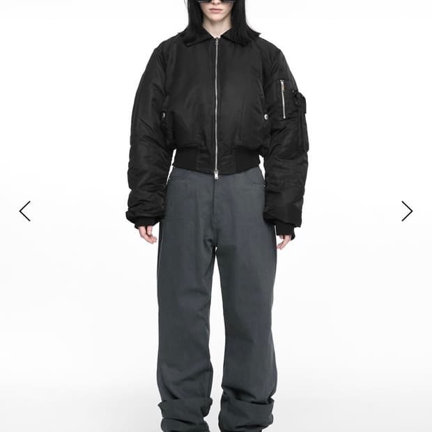 나체 REVERSE COTTON PANTS CHARCOAL