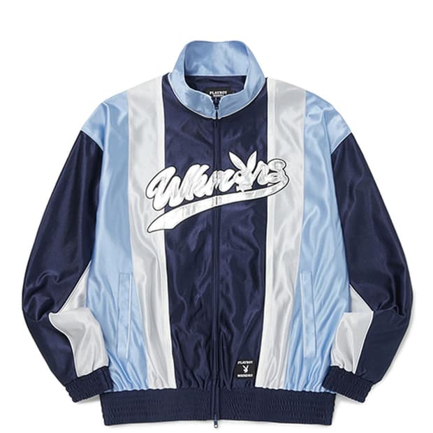 위캔더스 플레이보이 BOXER JACKET S.BLUE 블루 자켓 L
