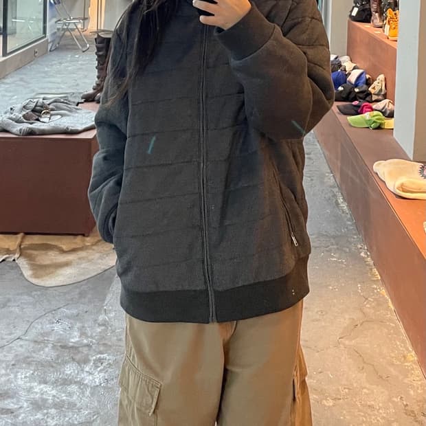 폴로 랄프로렌 신형 자수 그레이 패디드 자켓 H612