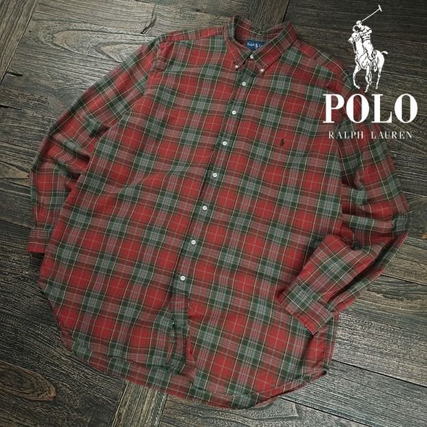 [폴로 랄프로렌] 포니 로고 자수 빈티지 체크 셔츠 M19996