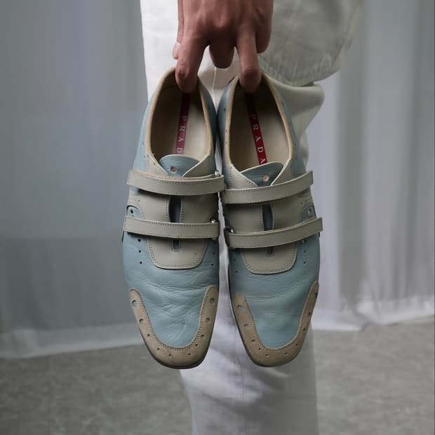 Prada leather surde trainers