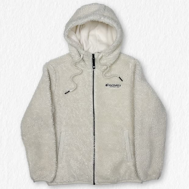 디스커버리 뽀글이 후드 자켓