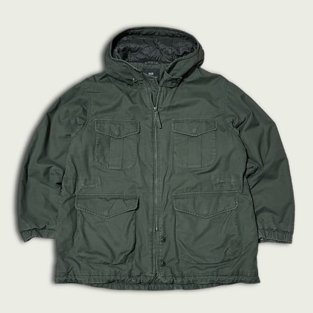 유니클로 x 엔지니어드 가먼츠 퍼프테크 유틸리티 자켓