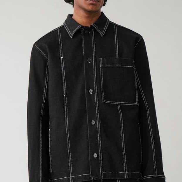 COS 코스 탑스티칭 데님 자켓(L)