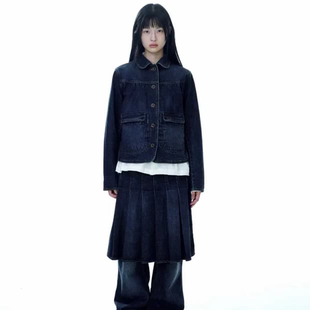 코이세이오 딥 데님 셋업 (자켓 + 스커트) 2사이즈