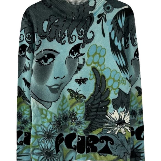 [S] CUSTO BARCELONA 로리 Y2K 애니캐릭터 니트