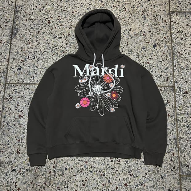 마르디 메크르디(Mardi Mercredi) 브라운 후드티