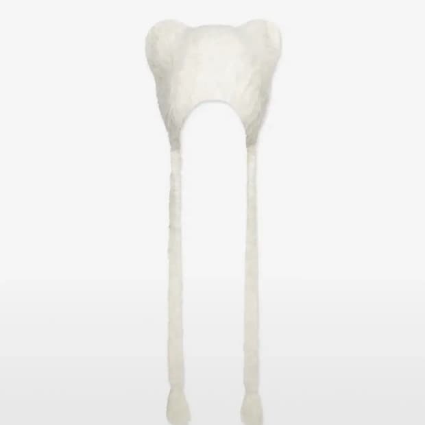 엘엠씨 테디 플러피 비니 아이보리 LMC