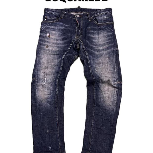 (48) 디스퀘어드2 백포켓 슬림핏 바이커진