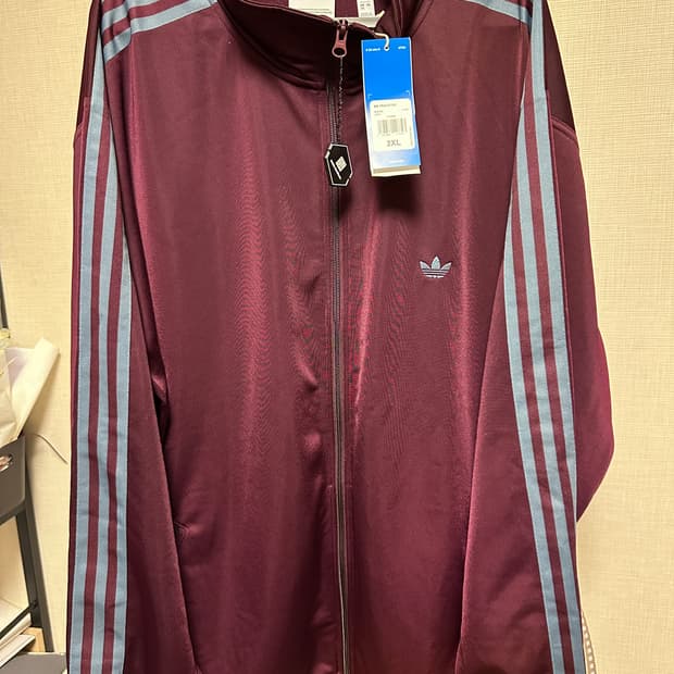 아디다스 오리지널스 베켄바우어 트랙 자켓 마룬 - KR 사이즈