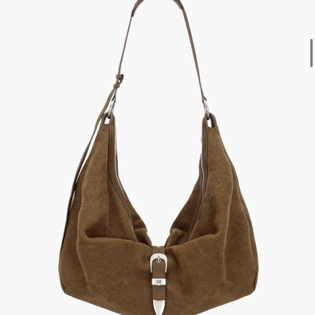 마지셔우드 BELTED HOBO_chestnut nubuck