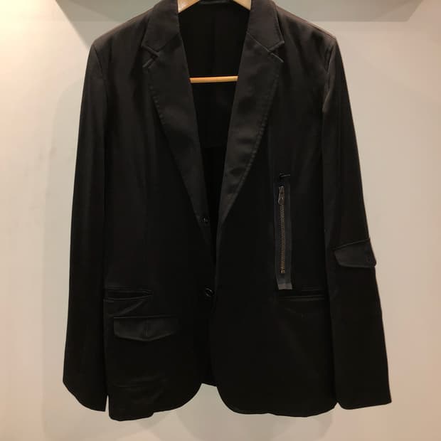 요지야마모토 뿌르옴므 17ss 테일러드 비대칭 재킷