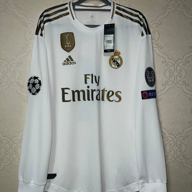 19-20 레알 마드리드 홈 어센틱 긴팔 세르히오 라모스 유니폼