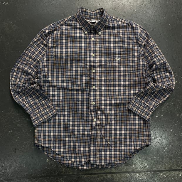 100 엠포리오 아르마니 체크 셔츠