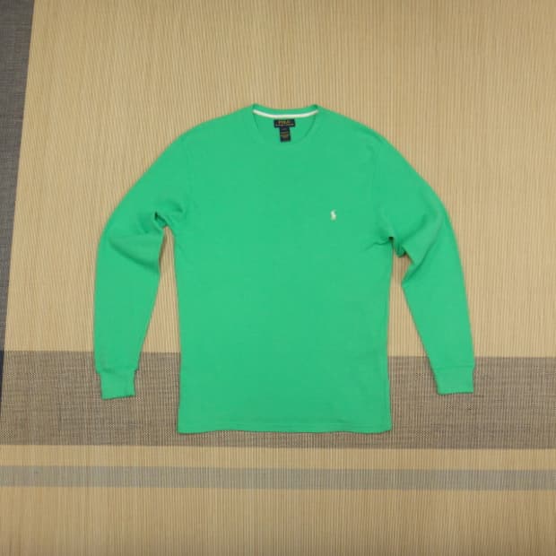 (M) 폴로랄프로렌 남성 와플 라운드넥 면 니트