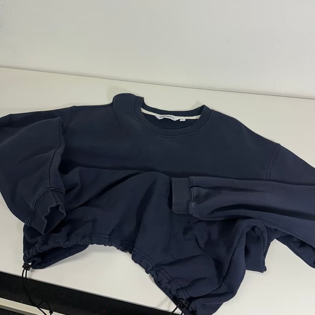 L 유니폼브릿지 네이비 루즈핏 스웻코튼 맨투맨