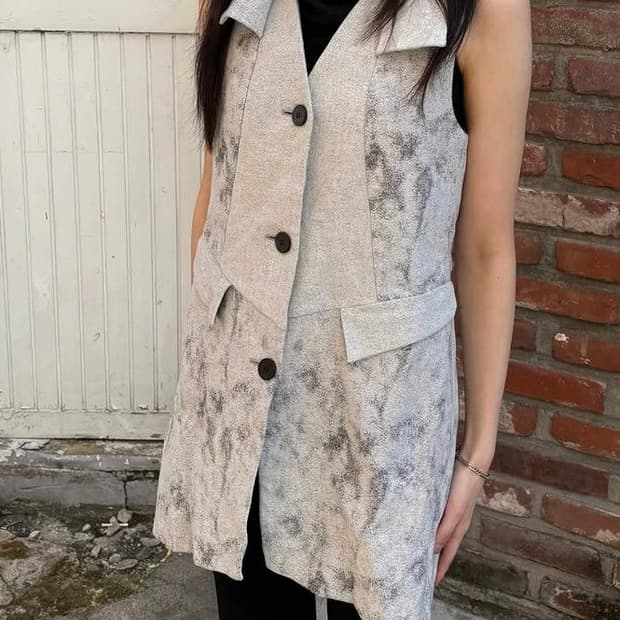 Issey Miyake long vest