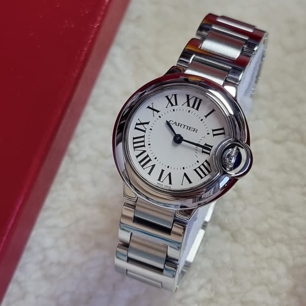 [신세계강남점 풀세트] 까르띠에 발롱블루 스틸 28mm 여성용 시계 08