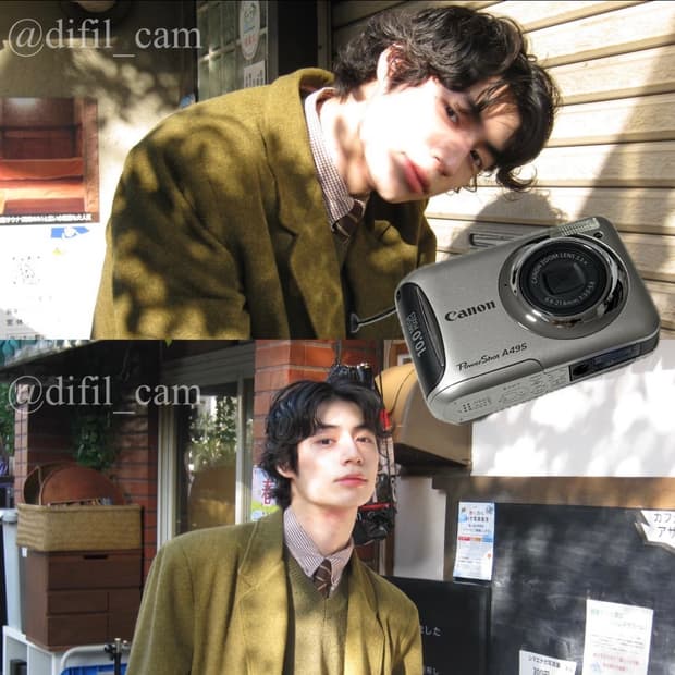 희귀 실버 빈티지 디카 캐논 파워샷 a495작례o