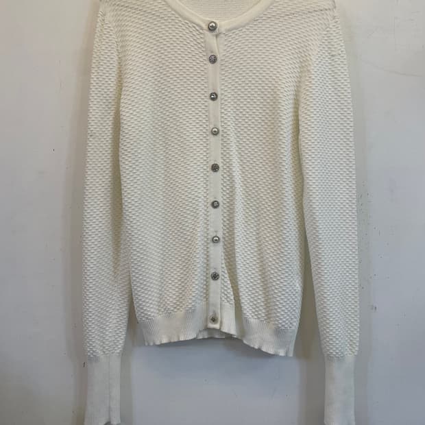 ZARA 자라 비스코스 니트가디건 화이트