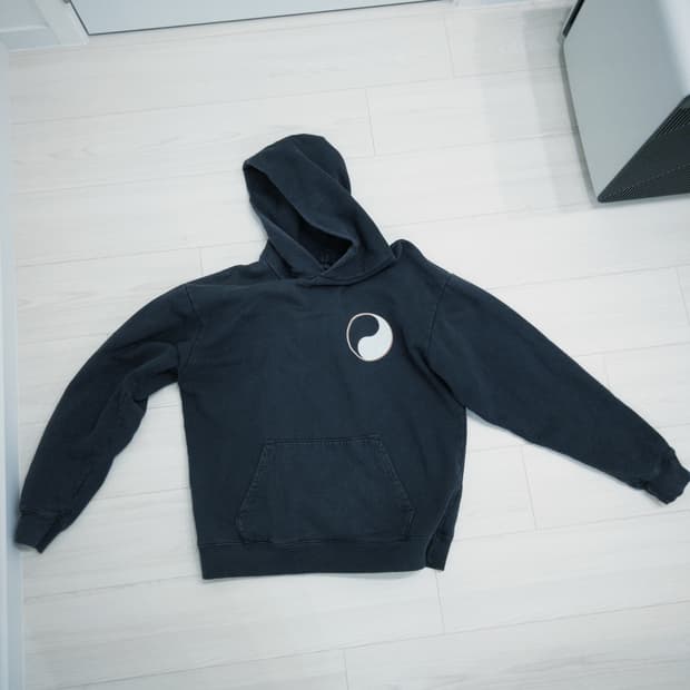 스투시 아워레거시 드롭 쉐도우 후드 블랙 L 사이즈