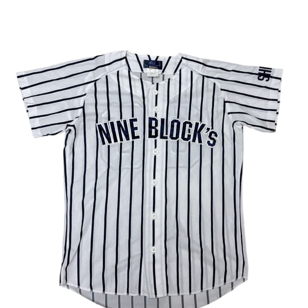 REWARD (NINE BLOCK'S) 스트라이프 베이스볼 저지