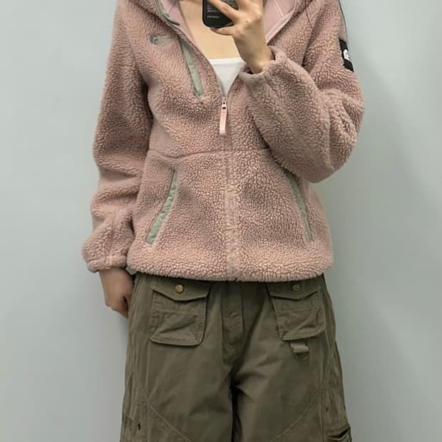 노스페이스 신형 핑크 쉐르파 자켓