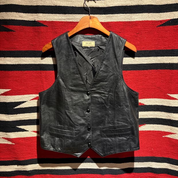 Western dressy leather vest / 웨스턴 소가죽 조끼