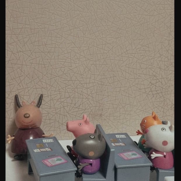 고전 페파피그 피규어