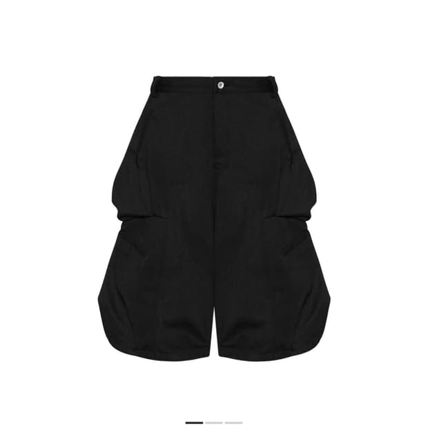 카미엔 고구마 버뮤다 팬츠 블랙