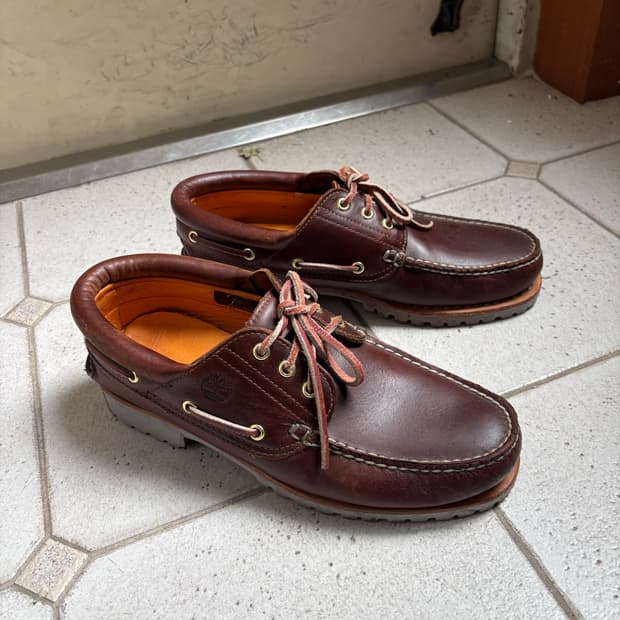 팀버랜드 보트슈즈 3아이 Brown