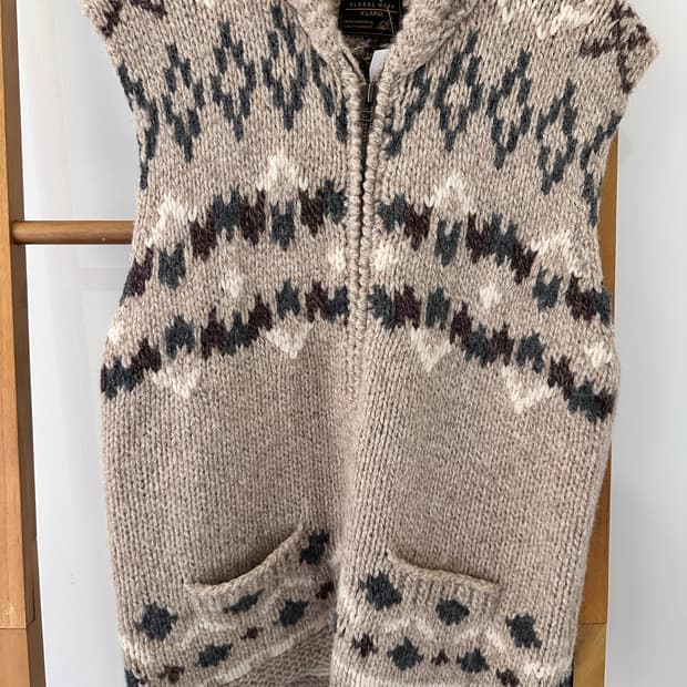 울 집업 베스트(일본빈티지)