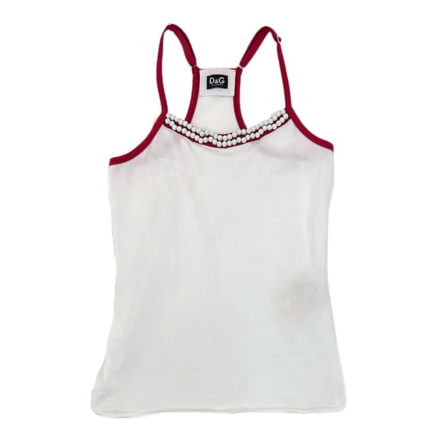 Dolce&Gabbana Bead Trim Top/ Xs