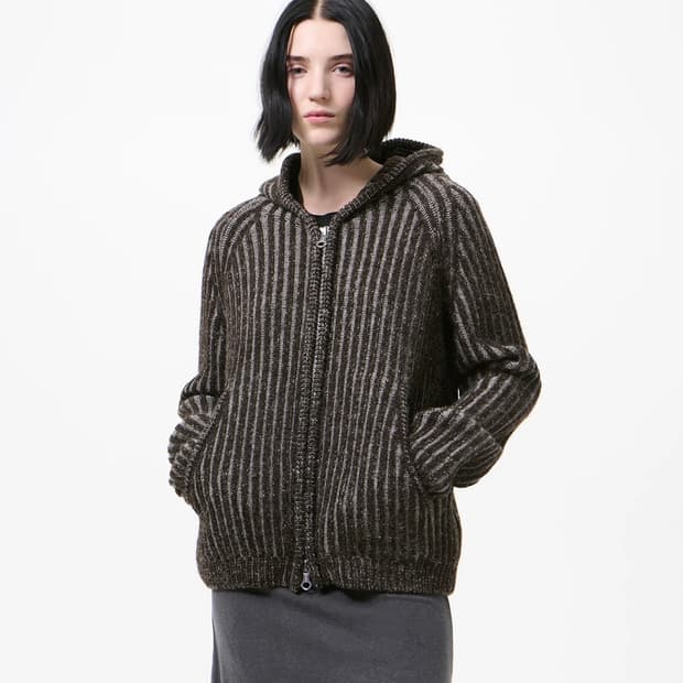 [34,36]아워레가시 25fw 레벨 후드집업/브라운