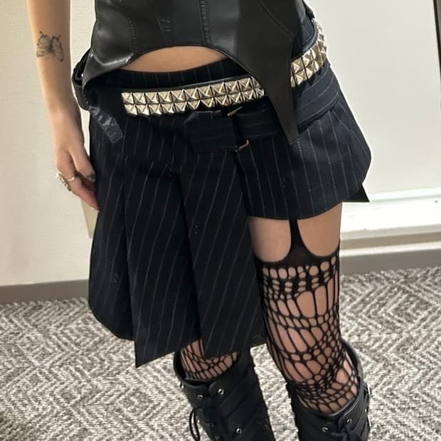 TELOPLAN 언발란스 랩스커트