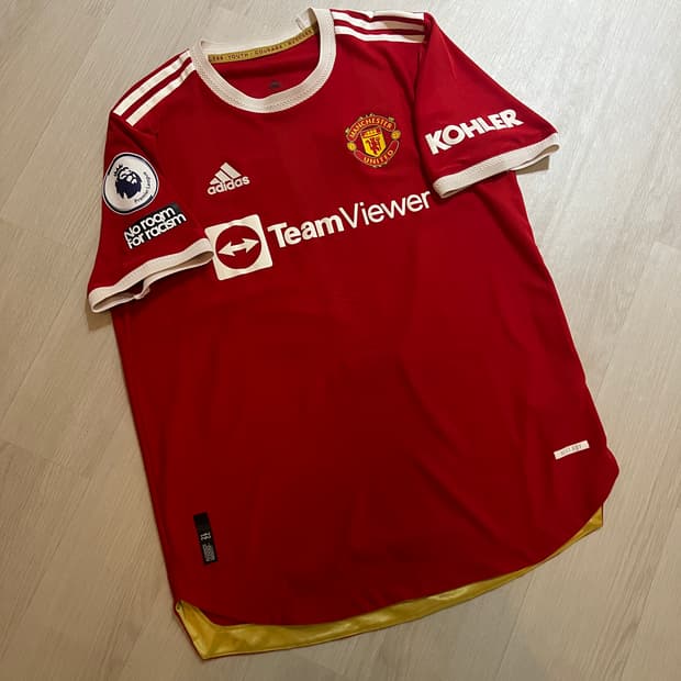21/22 맨체스터 유나이티드 홈 어센틱 반팔 호날두 유니폼