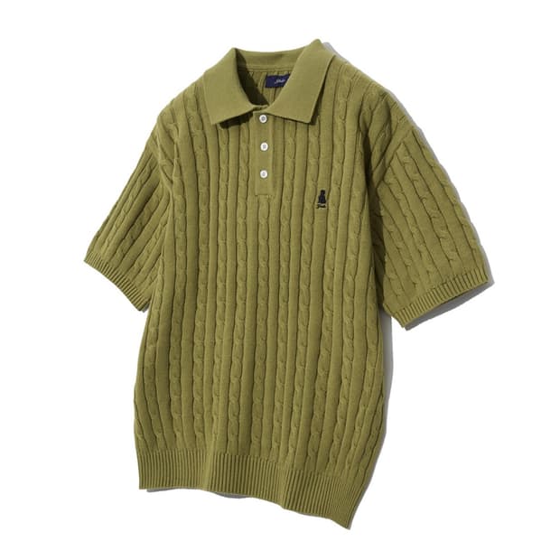 남성) 24SS YALE 헤리티지 댄 반팔 폴로 니트