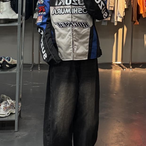 스즈키 요시무라 레더 레이싱 자켓 A3350