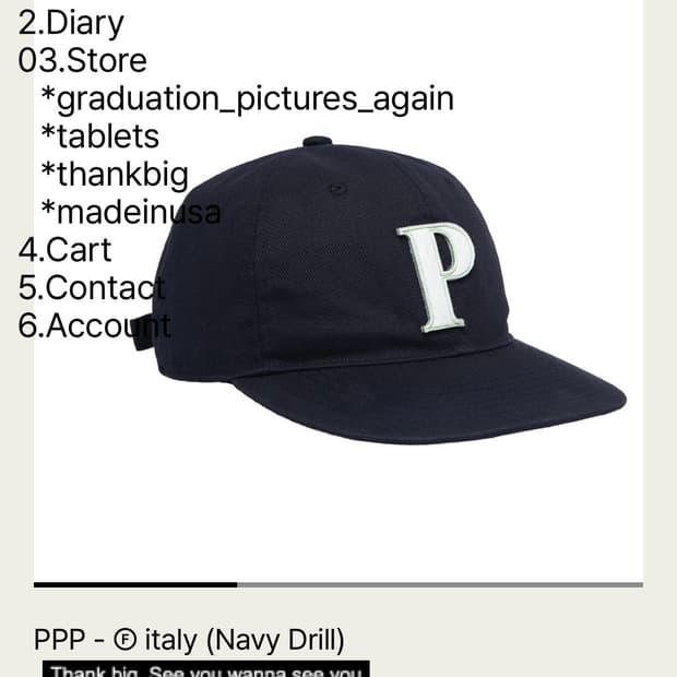 Tefstores 테프스토어즈 PPP-navy drill 초판 S