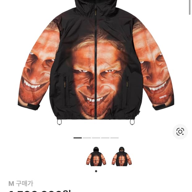 슈프림 에이펙스트윈 고어텍스 자켓 블랙