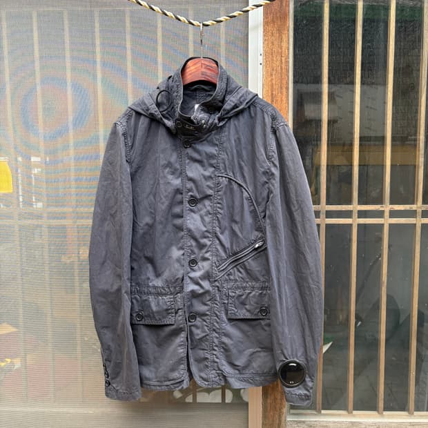 씨피컴퍼니 네이비 페이딩 고글 Mille Miglia 후디 자켓