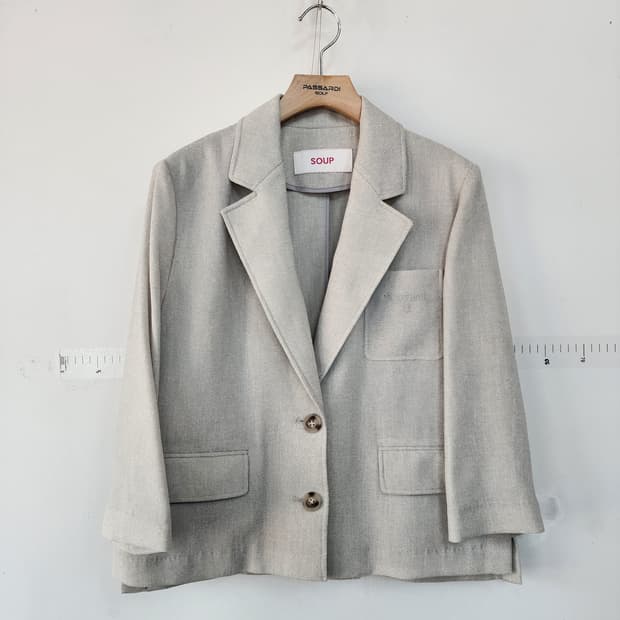 Soup 린넨 블레이저 자켓