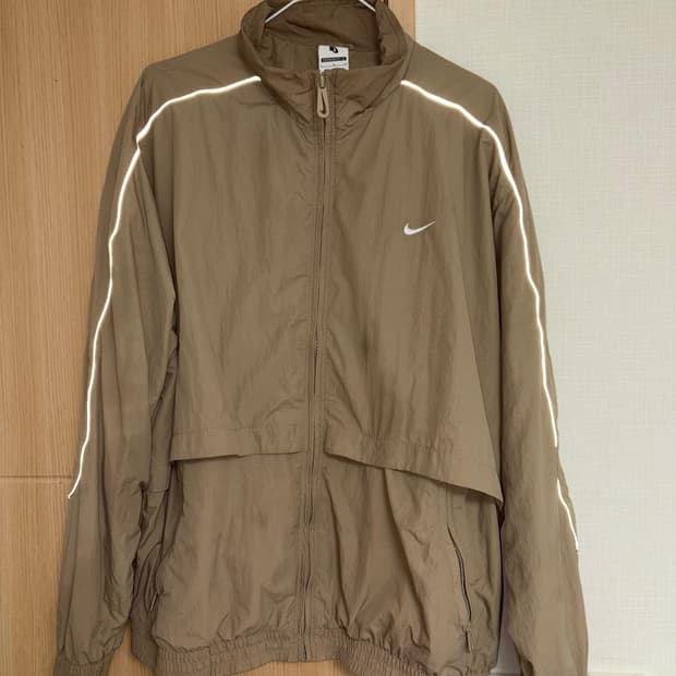 Nike Track Jacket Khaki White L