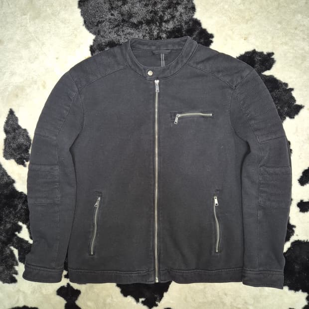 자라 코튼 싱글 라이더 자켓 XL