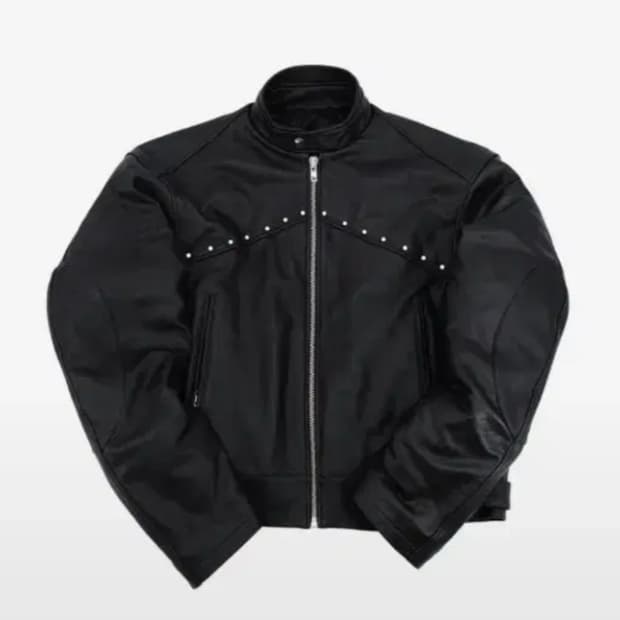 선데이오프클럽 슬리브 파카 레더 자켓 1